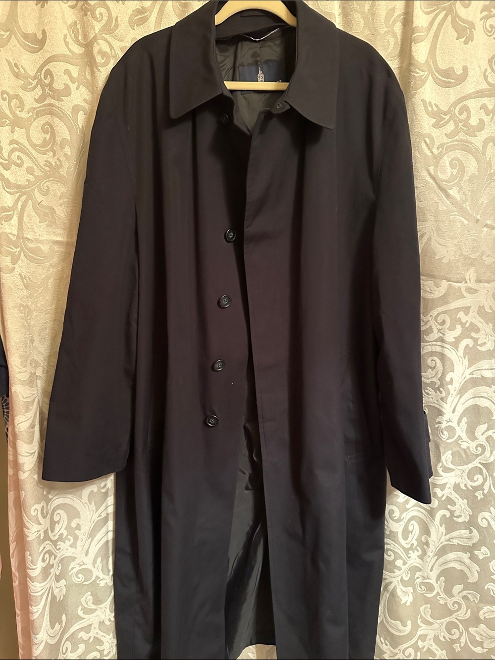 London Fog Men's Black Trench Coat
